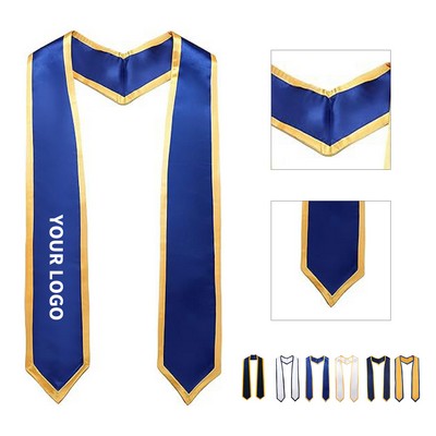 Graduation Stole Sash Polyester Satin Material