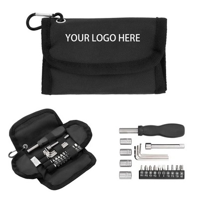 19-Piece Tool Set with RPET Oxford Pouch
