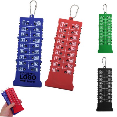 18 Holes Golf Score Card