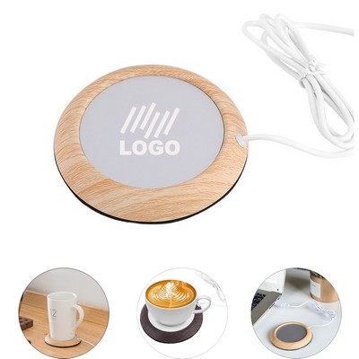 Wood Grain Heat USB Cup Warmer