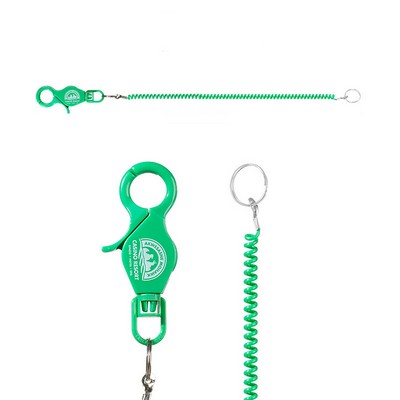20" Casino Coil Spring Lanyard with Lobster Clasp