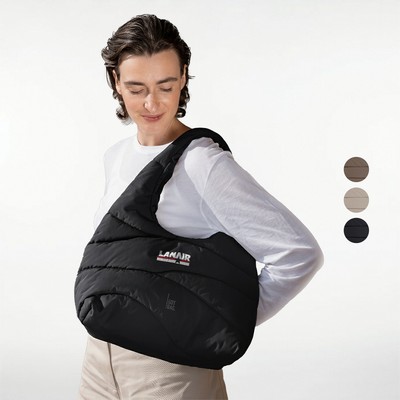 GOT BAG® Wavy Puffer - GOTS Certified Ocean Plastic Shoulder Bag