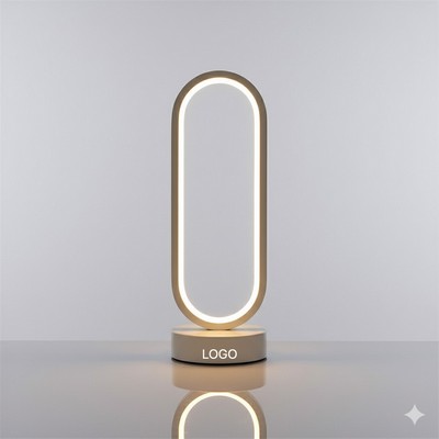 Modern Ring Table Lamp Adjustable Dimming Bedside Night Light Desk Lamp Bedroom Living Room