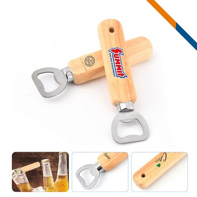 CapBark Wooden Handle Bottle Opener