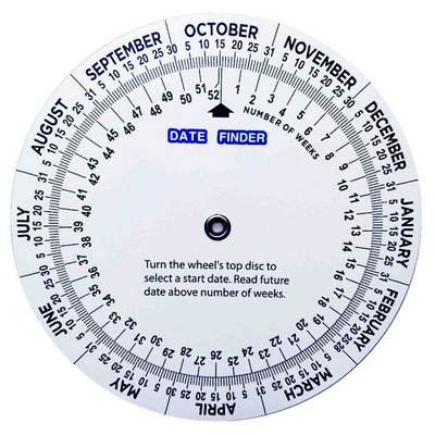 Date Finder Calculator Wheel