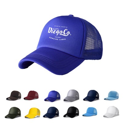 Breathable Cotton Twill & Mesh Adjustable Cap