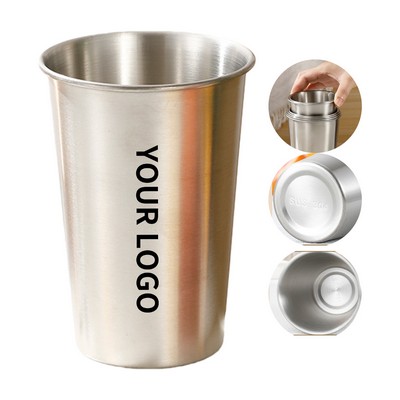 16 Ounce 304 Stainless Steel Pint Cup