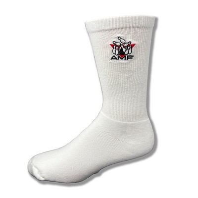 Made in USA Bowling Crew Sock with Embroidery