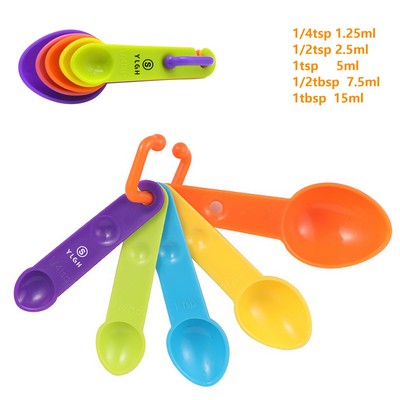 Colorful Measuring Sharp Head Spoons Set