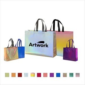 Metallic Non - Woven Tote Bag(Ocean)