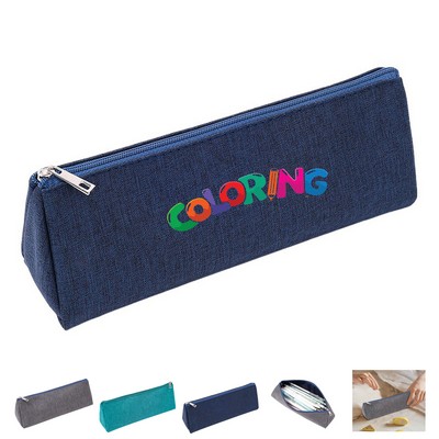 Triangle Pencil Case w/Zipper