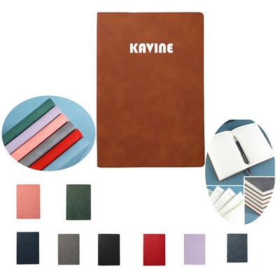 Synthetic Faux Leather Suede Texture Notebooks