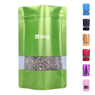 Aluminum Foil Stand Up Packaging Bags W/ Clear Window