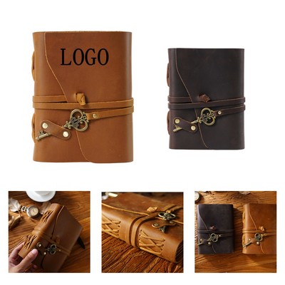 Cowhide Handmade Loose Leaf Notebook