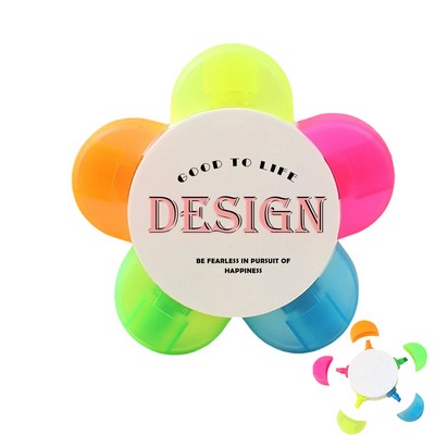 Flower Shape Highlighter w/5 Different Colors