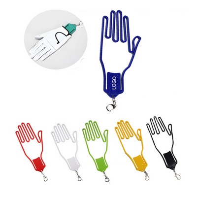 Custom Plastic Golf Gloves Stretcher Holder Support w/ Metal Hoop