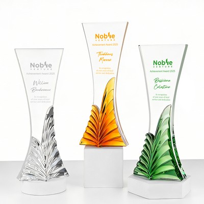 Elegant Crystal Trophy Award
