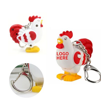 Cock-a-Doodle LED & Sound Keyring