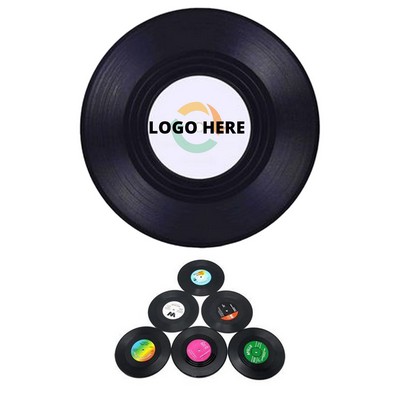Funny Retro Record Coasters