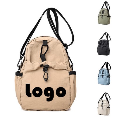 Athletic Nylon Sling Crossbody Bag