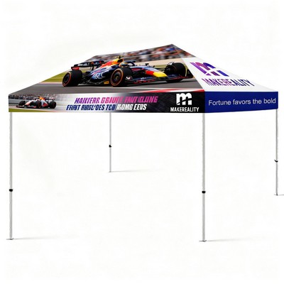 10' x 15' Premium Hex Aluminum Canopy with Dye Sublimation Print