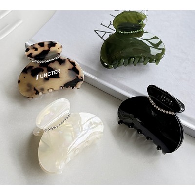 1.97" Acetate Claw Clips W/Diamond