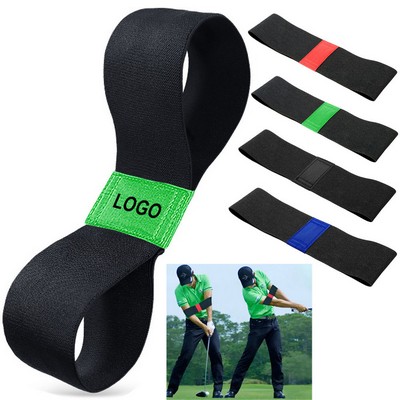 Professional Arm Motion High Elastic Posture Training Aid Golf Swing Correction Belt