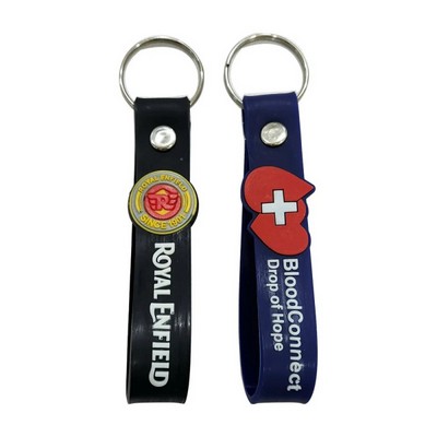 Customized Silicone Keychain Straps