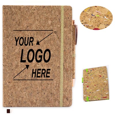 Cork Notebook and Pen Set A5