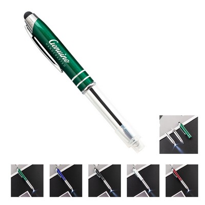Ballpoint Stylus Pen with Flashlight
