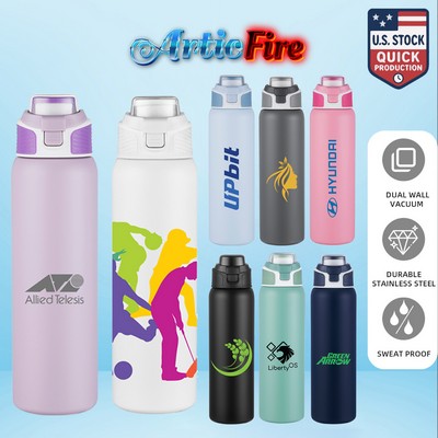 ArticFire 28oz Thermal Bottle Recycled 18/8 SS liner with Secure Lock Top