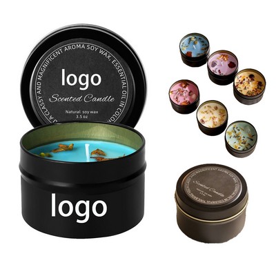 Crystal Stone Dried Flower Fragrance Candle