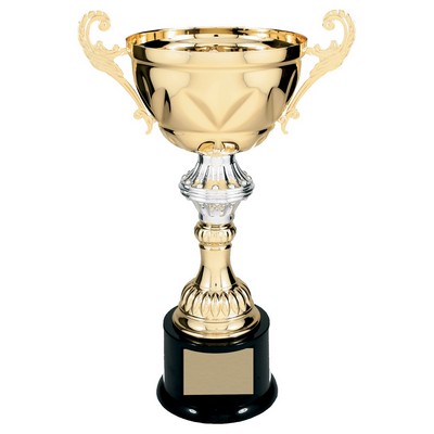Metal Cup with Handles Trophy on Plastic Base - ACU09