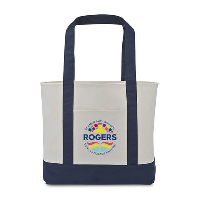 Large Canvas Tote - True Navy
