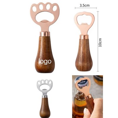 Bottle Opener with Acacia Wood Handle