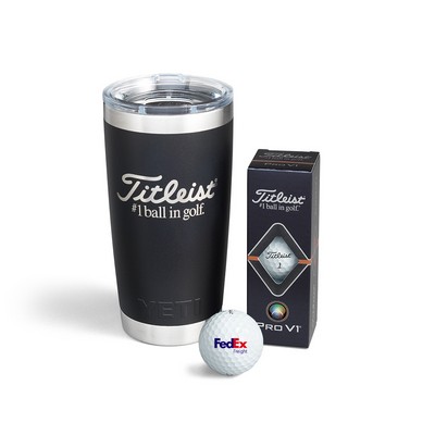 Titleist® 3-Ball Pro V1 Golf Balls & YETI® 20 oz Tumbler Gift Set