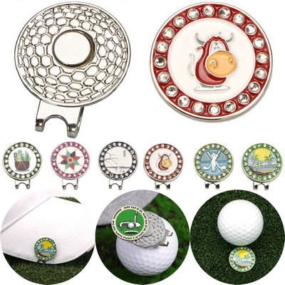 Custom Golf Ball Marker w/Hat Clip