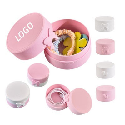 Round Single-Layer Jewelry Storage Box