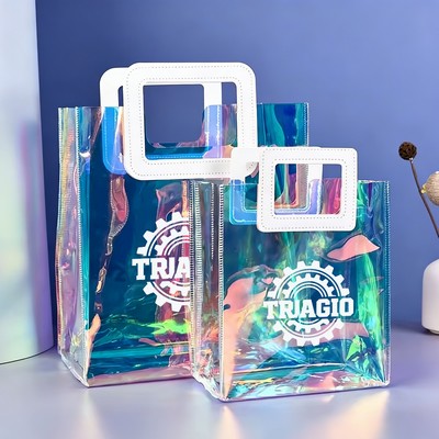 Clear Iridescent Reusable Gift Bag