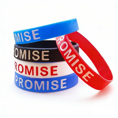 Engraved Luminous Silicone Wristband