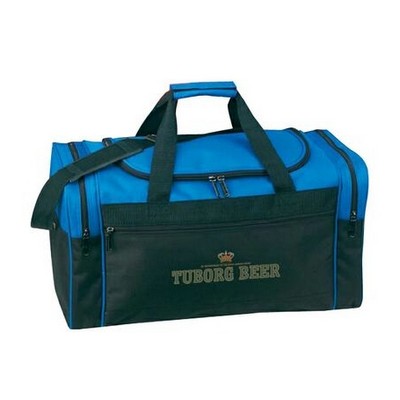 Two-Tone Duffel Travel Bag