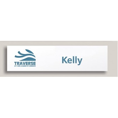 Plastic Name Tag w/Magnet (3.5" x 2")