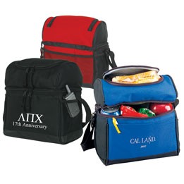 Round Top Dual-Compartment Cooler