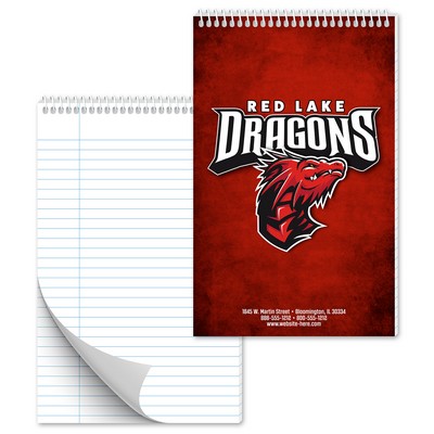 Spiral Bound Notebook - 50 Sheets - 5.125x8.125 (Top Bound)