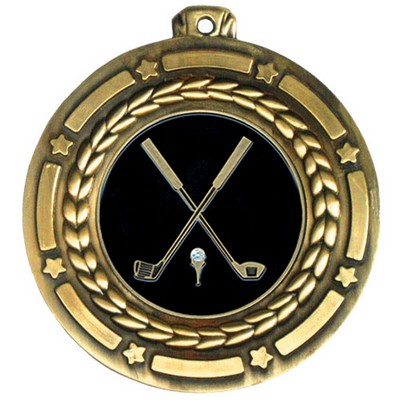 Stock Star Struck Medal (Golf General) 3 1/2"