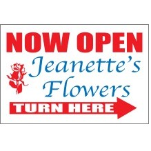 Economy Corrugated Sign w/2 colors 2 Sides (36"x24")