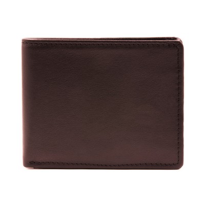Ashlin® Designer Men's Alvin Expresso Brown 8 Pocket Slim Bi-Fold Wallet