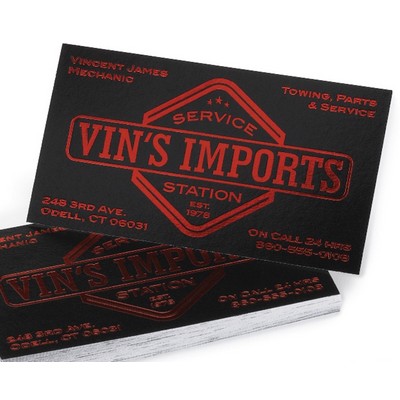 Spot Color & Foil Stamped Business Cards