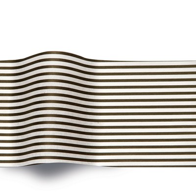 Black Stripes/White Stock Design Tissue Paper (A)