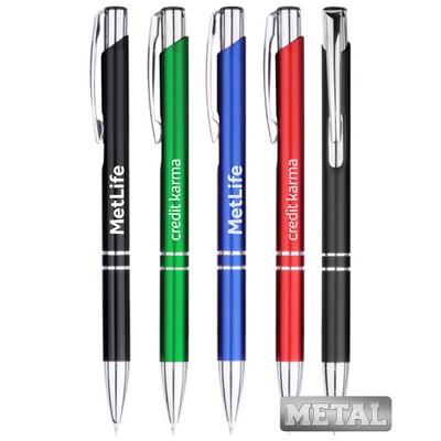 Union Printed - Queenly - All Metal Click Pens